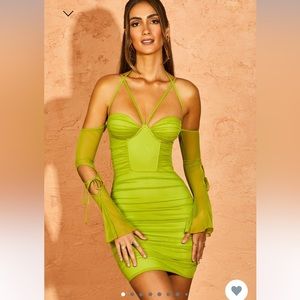 Off the shoulder mini Oh Polly dress